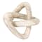 Hello Honey® 3.5" Beige Modern Decorative Marble Link Knot
